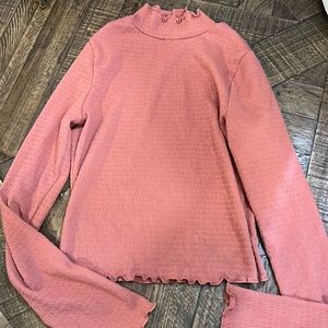 Alter’d State Mock Turtle Neck Ling Sleeve Top